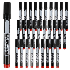 澳娃 速乾油性麥克筆 ｜防水 多材質適用, 紅色, 100支