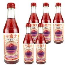 木村飲料 紅富士山葡萄風味汽水, 240ml, 6瓶