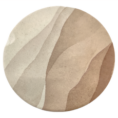 日本製 珪藻土吸水杯墊 適用於放置杯子 黏土、軟木, 9.7 x 9.7 x 0.6cm, 水彩, 1個