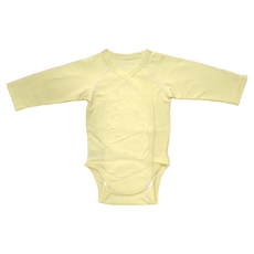 Swado 100%純棉長袖寶寶包屁衣 (1件), 0~3個月, 粉黃
