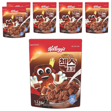 Kellogg's 家樂氏 COCO 可可猴 巧克力格格脆麥片, 1.2kg, 6包
