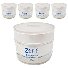 Zeff 素顏霜，含雲母和珍珠粉，提亮遮瑕，可用作日霜/妝前霜/身體霜，45g, 白色, 5罐