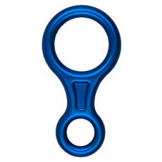 TUPA 拓攀 NS八字環下降器, 戶外登山繩索下降緩降器, 14.4 x 7.4cm, 寶藍色, 1個
