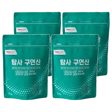 Tamsaa 檸檬酸 溶解鈣質 防止水垢 抑制微生物 清潔用品, 1kg, 4包