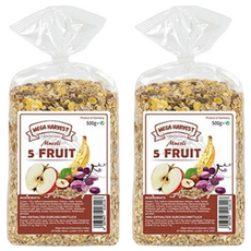 MEGA HARVEST 德國天然什錦榛果穀片, 整顆穀粒切片, 500g, 2包