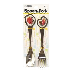 Skater Cars 不鏽鋼叉匙組, 不鏽鋼, 湯匙150mm + 叉子147mm, 1組