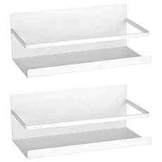 咪咪購物 磁吸置物架 24 x 11.5 x 8.3cm 白色 2個