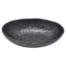 黑結晶舟形小缽，陶瓷材質，日本產, 單色, 1個