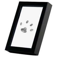 德利生活 拓印組 13 x 18cm 黑色 相框 - 寶寶寵物紀念品, 1個