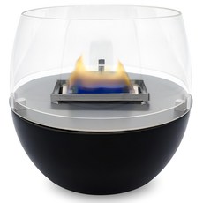 O-GRILL Tenderflame 桌上型火焰情境氣氛燈 Tulip 14cm, 黑色, 1個