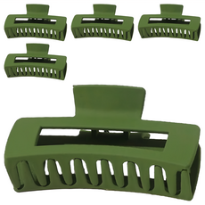 造型鯊魚夾 大方夾 塑膠材質 方形款/25g, 軍綠色