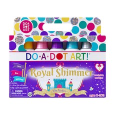 DO-A-DOT ART 點點畫筆 Royal Shimmer 5支入 塗鴉美術用品, 亮粉閃亮色, 1盒