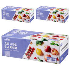 comet 多功能透明密封袋, 大(L), 120個, 3盒