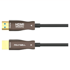 POLYWELL 寶利威爾 HDMI 4K AOC光纖線 4K 60Hz UHD 工程線, 1條, 2m