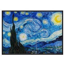 菠蘿選畫所 梵谷 星夜 AVAR5713B, 黑色