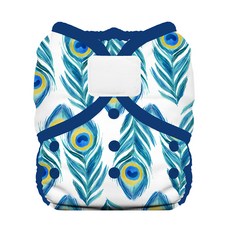 THIRSTIES 魔鬼氈防水尿布兜 100%聚酯纖維防水(TPU) 適用於3-8公斤嬰兒, Plume, 1件