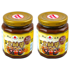 名山牌 不辣豆瓣醬 非基改 不含防腐劑 不含色素 不含味素 純素可食用, 280g, 2罐