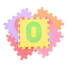 PMU 必美優 數字EVA舒柔墊 10入, 數字款 多色, 1組