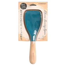 SUNCRAFT 川嶋 北歐風矽膠刮鏟, 耐熱200度, 藍色, 1支