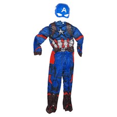 美國隊長表演變裝服 Set (送面具), 美國隊長變裝服送面具, 1組