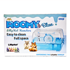 LillipHut 麗利寶 愛鼠男大學舍籠 易於清潔 配件集成, 粉藍色, 1個