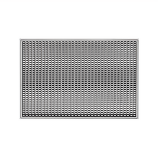 軟膠防滑隔熱瀝水墊 45 x 30 x 1cm 淺灰色, 1個