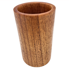 日韓廚具 原木廚具收納桶, 15 x 9cm, 木色, 1個