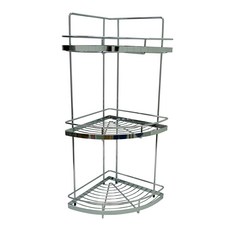 雙手萬能 正304不鏽鋼扇型兩用三層轉角置物架, 1組