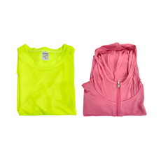 MI MI LEO 台灣製 機能防曬2件組 防曬外套 + 路跑螢光T恤