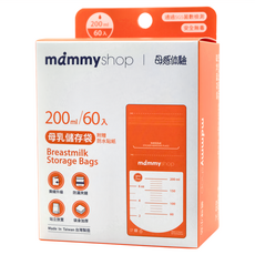 mammyshop 媽咪小站 母乳儲存袋, 200ml, 60入, 1盒