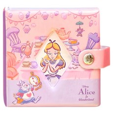 Disney 迪士尼 3環收納冊 愛麗絲 13cm, 30片, 紫色