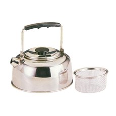 STAINLESS STEEL KETTLE 露營用不銹鋼壺 1L, 1個, 銀色