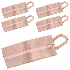 CHIFUN SENHUO 祈樂森活 時尚風 內褲收納袋 120g 5入, 粉紅色