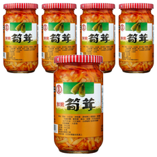 金蘭 鮮嫩筍茸, 台灣新鮮麻筍, 乳酸發酵, 口感酸甜鹹潤, 350g, 5罐