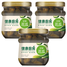 健康廚房 鮮脆花瓜 無添加味精、色素、甜味劑、防腐劑, 170g, 3罐