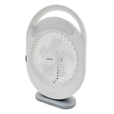 Kinyo 桌立兩用充電風扇, UF-890, 白色
