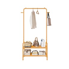 隔布款衣帽架 C1-60, 兩層黃