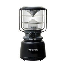 GENTOS Explorer 露營燈 1300流明 IPX4 戶外照明, 黑色, 1個