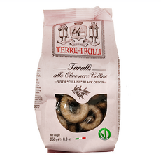 Terre dei Trulli Tarallini 義式小圈餅 Celline 黑橄欖, 250g, 1包