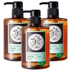 tsaio 上山採藥 艾草抗菌洗手液 溫和清潔 保濕潤澤 300ml, 3瓶