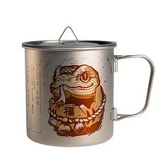 keith Titanium 鎧斯 2025年 鈦杯 Ti3205 500ml, 1個, 福神不倒翁 銀色