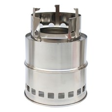 GOGO露 柴火爐/火箭爐 18 x 13.5cm 390g, 1個, 銀色