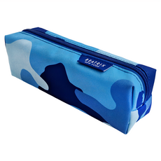 beatrix NEW YORK 防潑水文具鉛筆袋, 迷彩藍, 1個