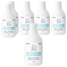 DOG CAT STAR 汪喵星球 植萃洗碗酵素 補充瓶, 人寵共用, 海洋友善成分, 無香精、無柑橘、無甲醛, 500ml, 6瓶