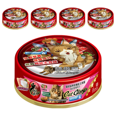 Cat Glory 驕傲貓 無穀機能主食罐 全齡貓適用 含維他命E、牛磺酸、葉黃素, 白鮪魚+雞肉, 85g, 5罐