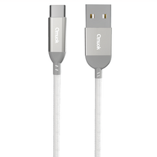 amuok 艾默克 卓效 USB-Type-C快速充電線, 1條, 白色, 1.2m