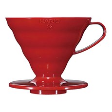 HARIO 好璃奧 V60 02樹脂濾杯 紅色, VDR-02-R 1~4杯, 1個