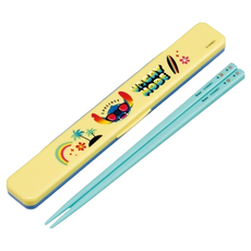 Skater 塑膠筷子 18cm, 史迪奇, 1個, 筷子 + 盒子