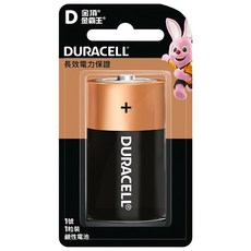 DURACELL 金頂 台灣公司貨 鹼性電池 1號D, 1顆, 1組