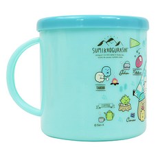 Dung Jin 角落小夥伴 附蓋大水杯, 露營藍, 400ml, 1個